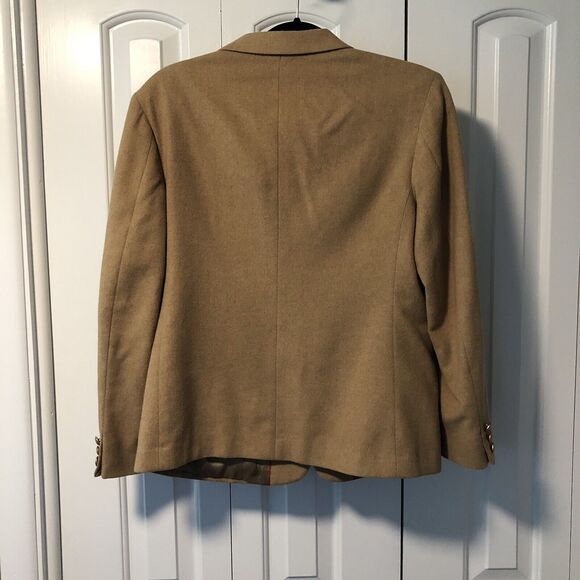 Men's Pure Camel Hair David Lawrence Blazer Jacket Coat 42x24.5" EUC - Picture 3 of 9